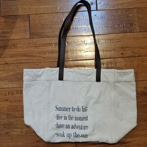 Thirty-One Market Collection Canvas Tote Bag